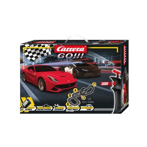 Carrera Slot Car Sets: Carrera GO!!! Speed 'n' Chase Slot Car Set – 1:43 Scale Ferrari F12 vs Lamborghini Huracán Police Chase