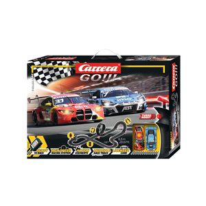 Carrera Slot Car Sets: Carrera GO!!! DTM Power Lap Slot Car Racing Set – 1:43 Scale with BMW M4 GT3 & Audi R8 LMS