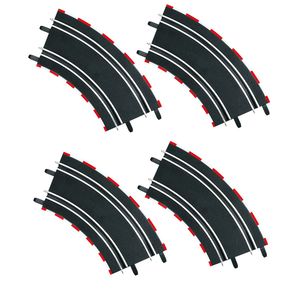 Carrera GO!!! Curve 2/45 4pk – Slot Car Track Extension for 1:43 Scale