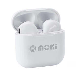MokiPods Mini Kids Earphones Bluetooth TWS Volume Limited White