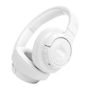 Headphones: JBL T770NC-B Wireless Over-Ear Noise Cancelling Headphones White | Bluetooth 5.3 | 70Hr Battery | Pure Bass Sound