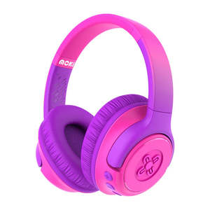 Moki Mixi Kids Wireless Headphones Volume Limited 89dB Pink/Purple