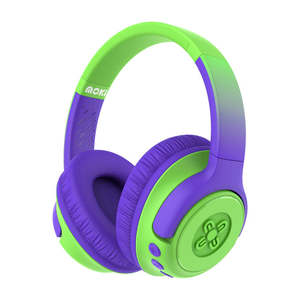 Moki Mixi Kids Wireless Headphones Volume Limited 89dB Green/Purple