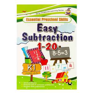 Greenhill Essential Preschool Skills Easy Subtraction 1-20 Ages 4-6 Years