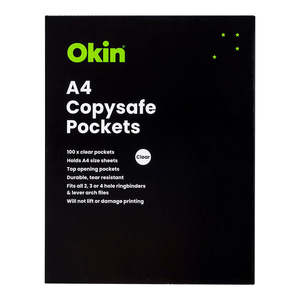 Okin Copy-Safe Pockets A4 Pack of 100