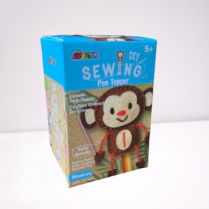 Pen Topper Sewing Kit - Monkey