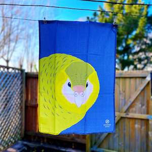 Kākāpō Tea Towel - Hansby Design