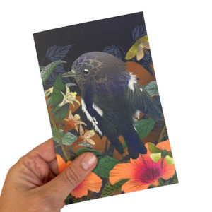 Greeting Cards: Miromiro & Puriri Moth Greeting Card