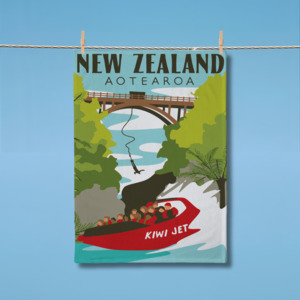 Household: Tea Towel - Jet Boat