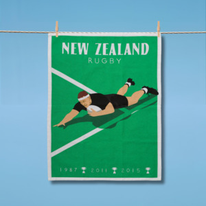 Household: Tea Towel- Rugby
