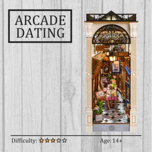 3d Wooden Puzzles: Arcade Dating DIY Book Nook 3D Wooden Puzzle