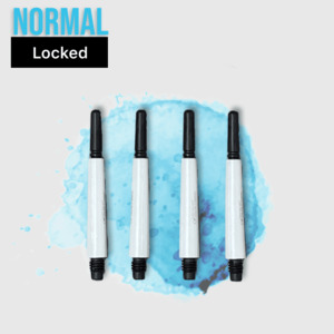 Fit Flight Shaft: Fit Shaft Carbon Normal Locked White