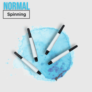 Fit Flight Shaft: Fit Shaft Carbon Normal Spinning White