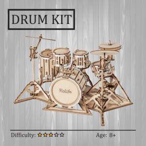 Best Selling: Drum Kit 3D Wooden Puzzle
