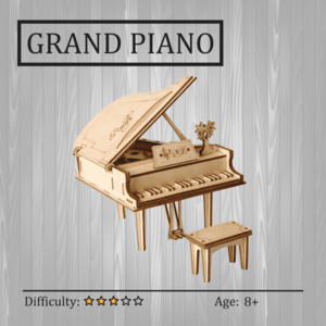 Best Selling: Grand Piano 3D Wooden Puzzle