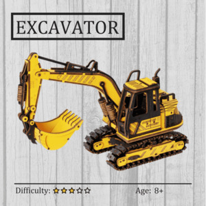 Best Selling: Excavator 3D Wooden Puzzle