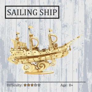 Sailing Ship 3D Wooden Puzzle