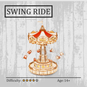 Amusement Park: Swing Ride 3D Wooden Puzzle