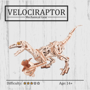 Velociraptor 3D Wooden Puzzle