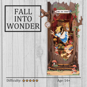 3d Wooden Puzzles: Fall into Wonder DIY Book Nook 3D Wooden Puzzle