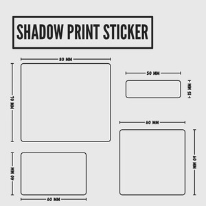 Shadow Print Sticker