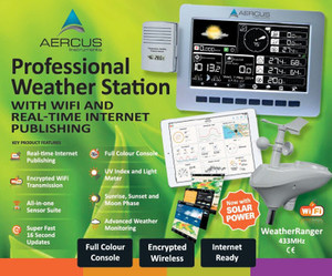 Products: Aercus Instruments WeatherRanger - Professional Weather Station with WiFi and Real-time Internet Publishing