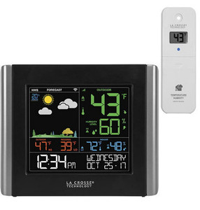 Products: La Crosse V10-TH Remote Monitoring WiFi Colour Weather Station
