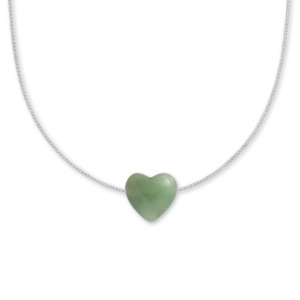 Her: Palas Emporio  Aventurine Balance Heartstone Necklace