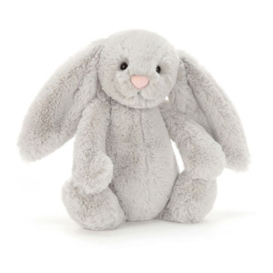 Child Baby: JELLYCAT BASHFUL SILVER BUNNY ORIGINAL (MED) GREY 9X12X31CM
