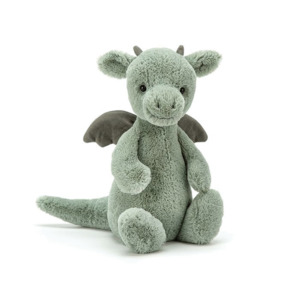 Child Baby: Jellycat Bashful Dragon Original (Med) Green 31x9x12cm