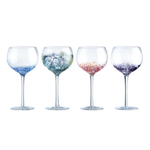 Kitchen: Anton Studio Designs Speckle Gin Glass (Set of 4)