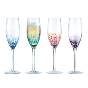Kitchen: Anton Studio Design Champagne Flutes (Set of 4)