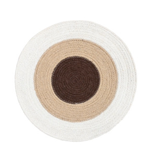 Placemat Round - Natural Rings