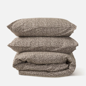 Citta Forget Me Not Duvet Cover - Rye/Bone  Q 210x210cm