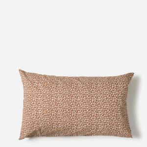 Citta Forget Me Not Organic Cotton Pillowcase Pair - Toffee/Nougat 76x50cm