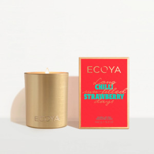 Living: Ecoya Chilli Strawberry Goldie Candle Holiday Collection