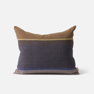 Living: Citta Obi Cushion Cover - Black/Dijon 55x45cm