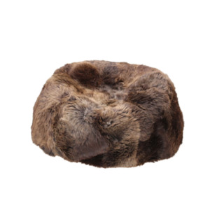 Living: Auskin Long Wool Bean Bag - Natural Coloured