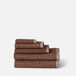 Bath Body: Citta Nero Cotton Bath Mat Paprika/Cream 50x85cm