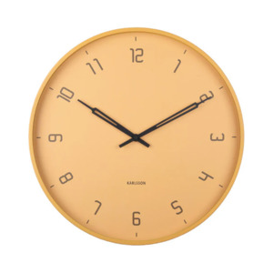 Karlsson: Karlsson Stark Wall Clock - Honey Yellow
