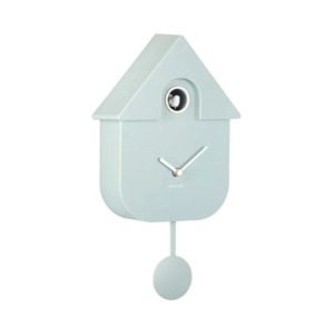 Karlsson: Karlsson Modern Cuckoo Clock - Soft Blue