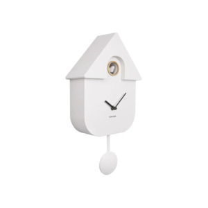 Karlsson Modern Cuckoo Clock - White