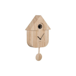 Karlsson: Karlsson Modern Cuckoo Clock - Light Wood