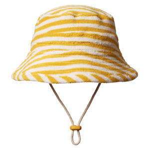 Nature Baby Bucket Sunhat Terry - Golden Sea Stripe