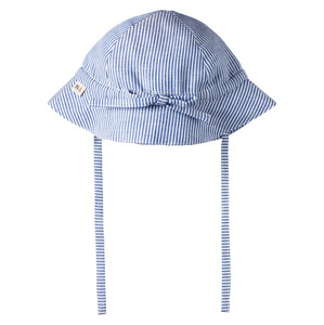 Nature Baby Sunhat Linen - Blue Stripe