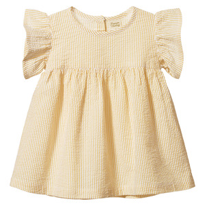 Nature Baby Bonnie Dress - Golden Stripe