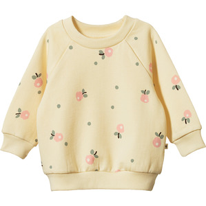 Nature Baby: Nature Baby Emerson Sweater - Posey Blossom Lemonade Print