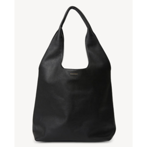 Saben Knox Shoulder Bag - Black Lightly Milled