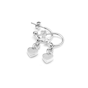 Stolen Girlfriends Club: Stolen Girlfriend Love Chain Anchor Earrings - Sterling Silver