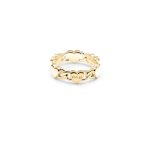 Stolen Girlfriend Love Chain Eternity Ring - 18k Gold Plated